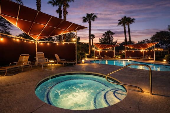 Modern 2BR Condo | Pool, Spa, Gym | Near Strip